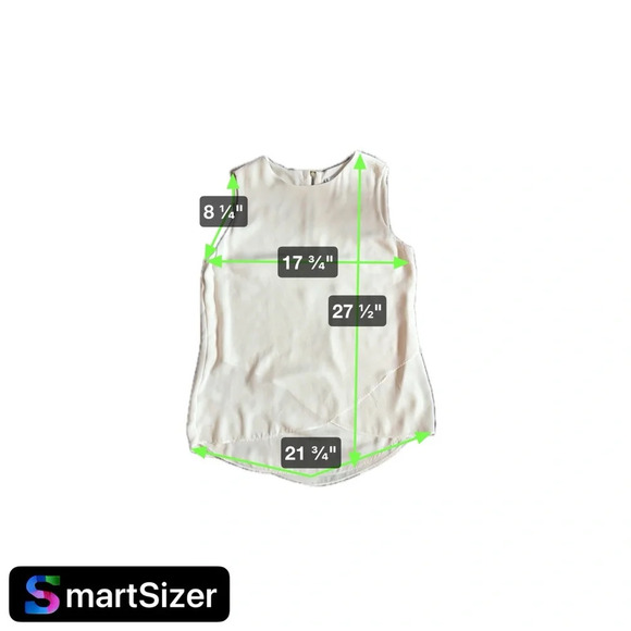 Chico's Layered Tank TopCream Size 0 - Picture 5 of 7